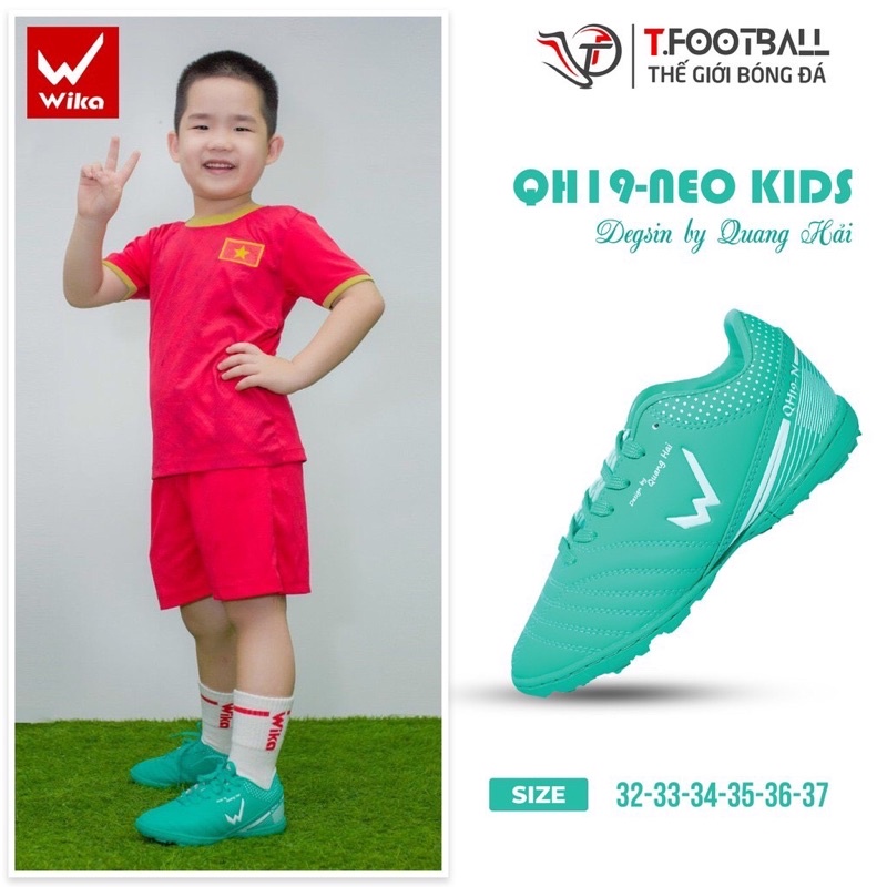 GIÀY ĐÁ BÓNG TRẺ EM WIKA QUANG HẢI QH19-NEO KID