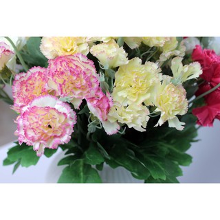 Hoa Giả Hoa Lụa Hoa Cẩm Chướng
