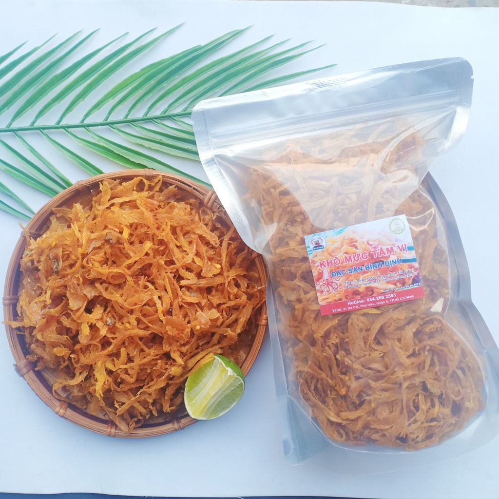 500gr Khô Mực Xé Sợi Cay Bình Định Loại Ngon (NCFOOD)