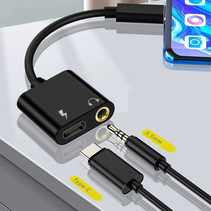 Jack chuyển đổi Type C sang 3.5mm cho điện thoại, máy tính bảng