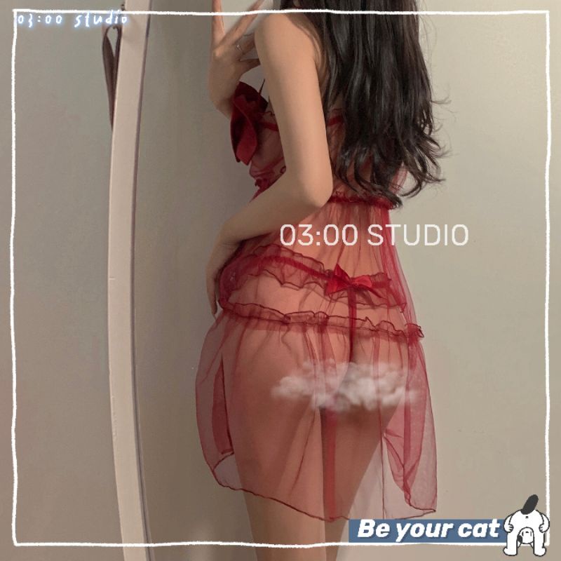 （Giao hàng bảo mật）🎀Đồ Ngủ Sexy🎀 ren mặc nhà Cosplay cao cấp hai dây ren đồ maid+quần lót----018 | BigBuy360 - bigbuy360.vn