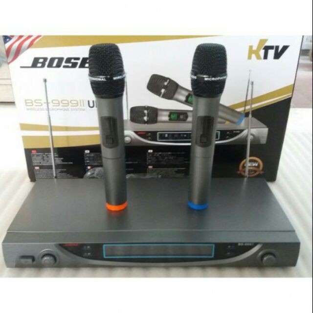 CTY MT MICRO KHÔNG DÂY BS 999II - Bộ 2 Micro không dây sử dụng cho karaoke gia đình tốt nhất hiện nay(BH 12T)