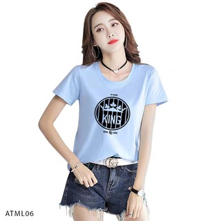 [CỰC HOT] ÁO THUN NỮ IN CHỮ KING HÌNH VƯƠNG MIỆN ĐỘC ĐÁO THỜI TRANG- ATML06