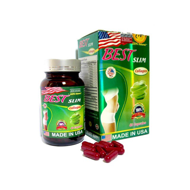Viên uống hỗ trợ giảm cân BEST SLIM Collagen từ USA