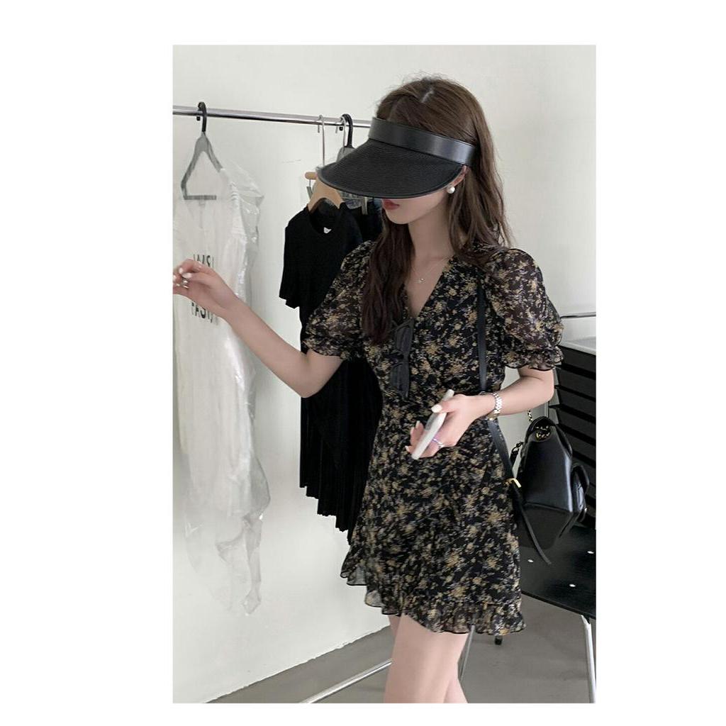 Đầm Hoa Ngắn Tay Thời Trang Mùa Hè Hàn Quốc Sành Điệu 62739