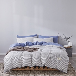 Bộ chăn ga TICI COTTON KẺ
