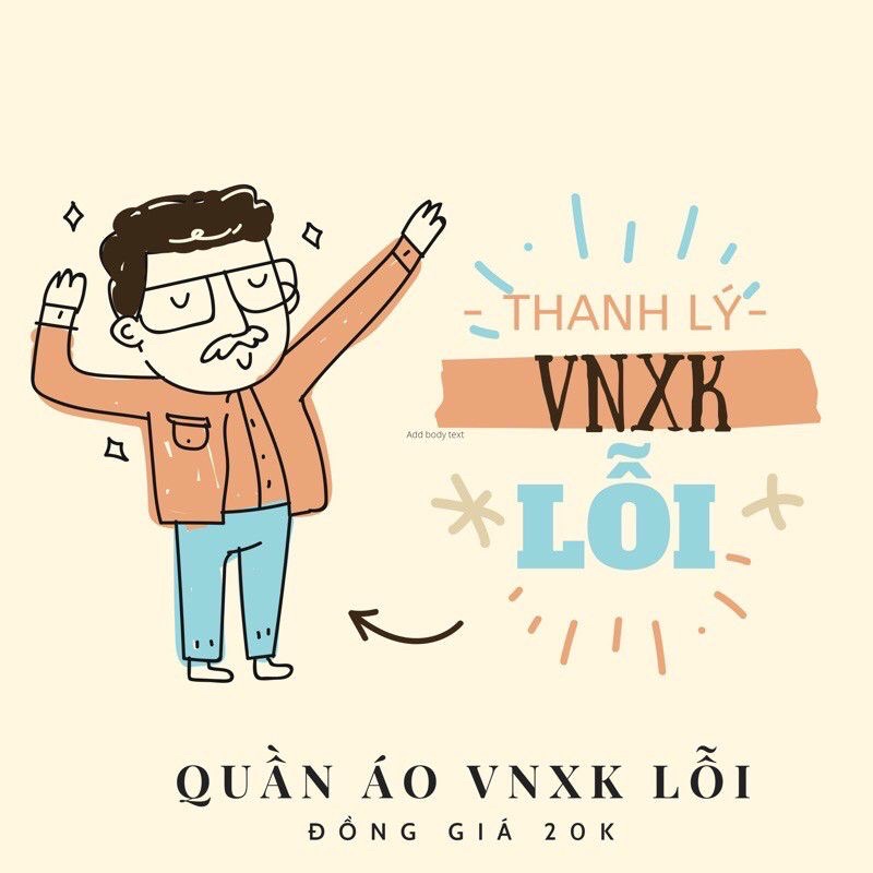 Xả hàng - Áo lỗi vnxk