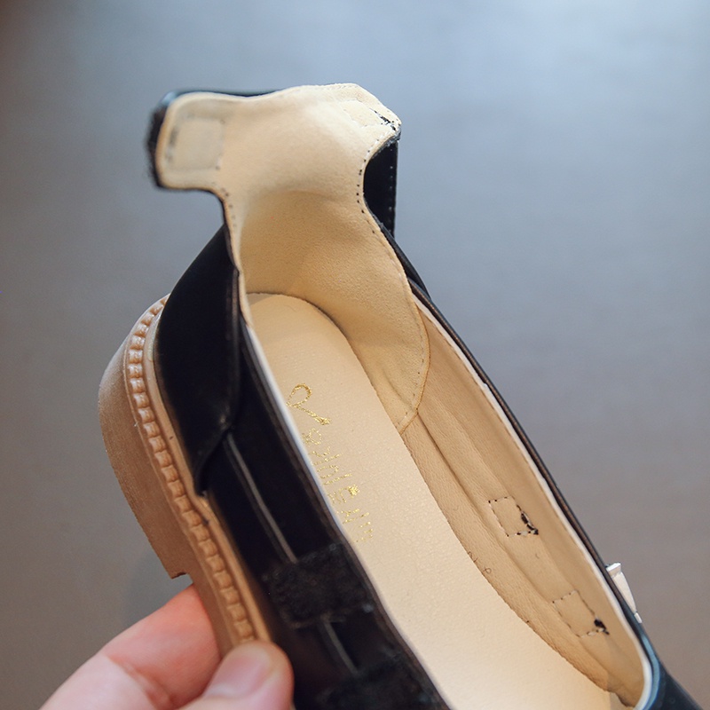 Giày Da Đế Mềm Chống Trượt Phong Cách Cổ Điển Cho Bé Gái 3-16 Tuổi