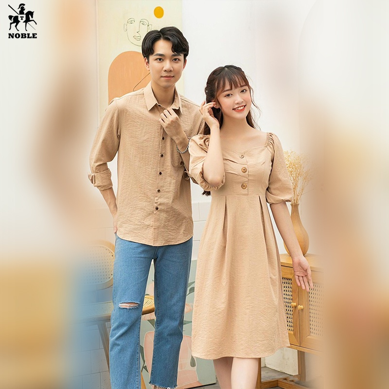 [Freeship] Set đồ đôi nam nữ couple phong cách châu âu, du lịch, chụp ảnh cưới, thời trang Noble NB035 (kèm ảnh thật)