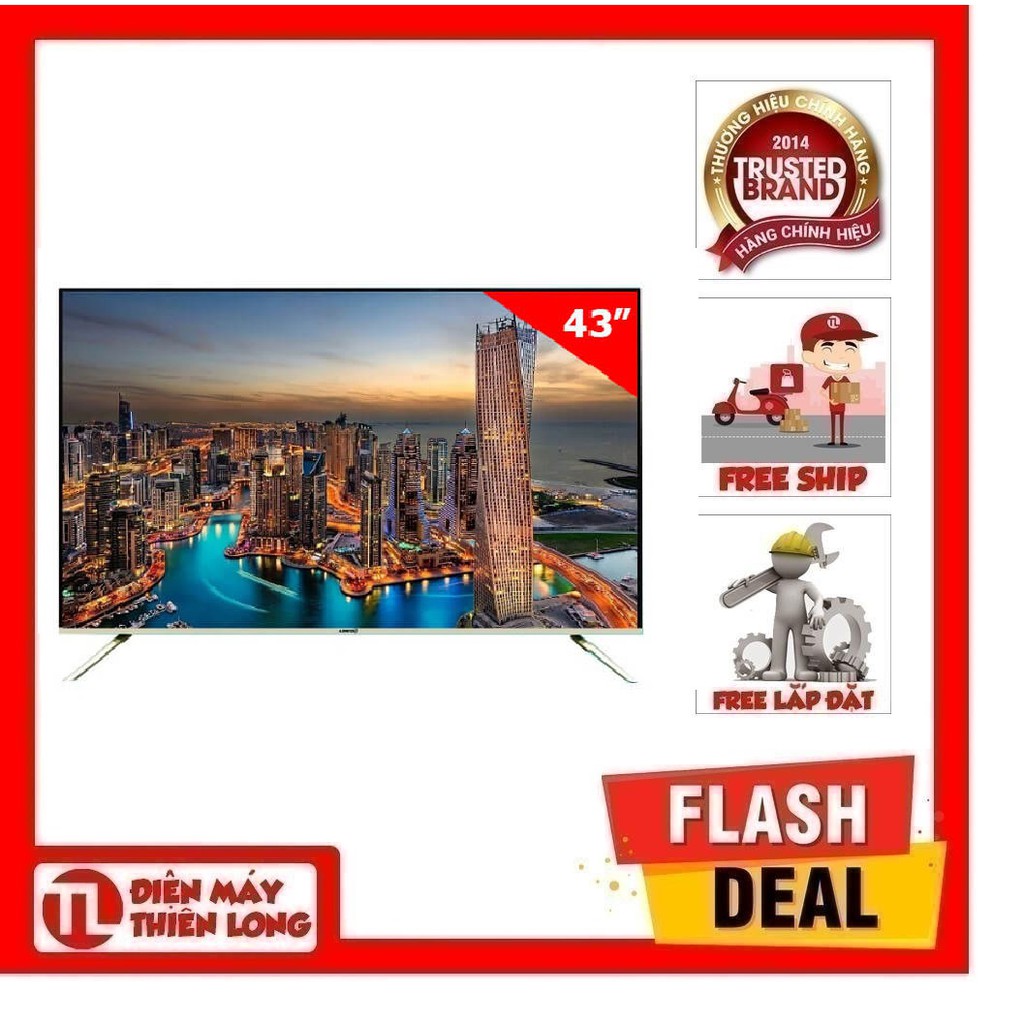 43AS520-MIỄN PHÍ CÔNG LẮP ĐẶT-Smart Tivi Asanzo 43 inch 43AS520