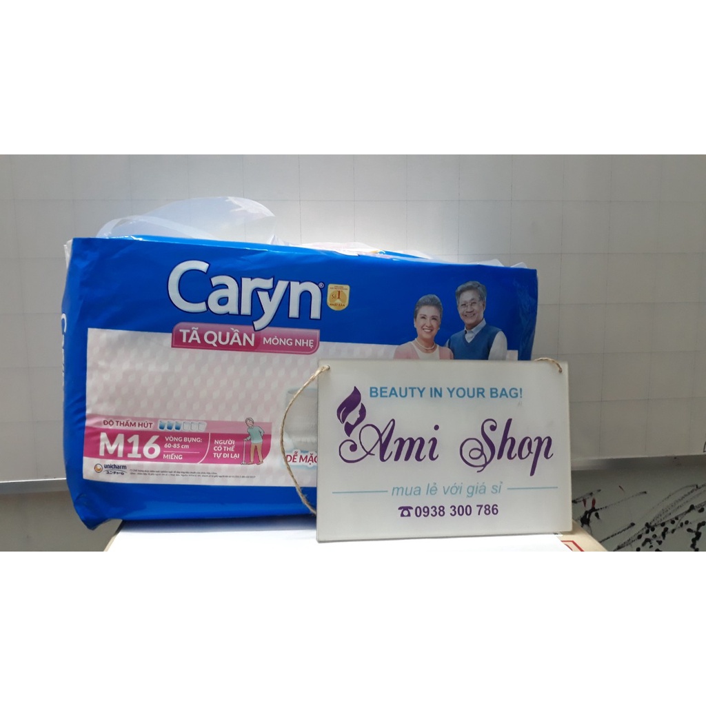 Tã quần Caryn M16/L14/XL12 MẪU MỚI 2021