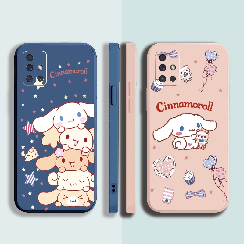 Ốp Điện Thoại Cạnh Vuông In Hình Cinnamoroll Cho Samsung Galaxy A31 A32 4G A52 A72 5G A11 A51 A71 A10S A50 A30S A20S M42