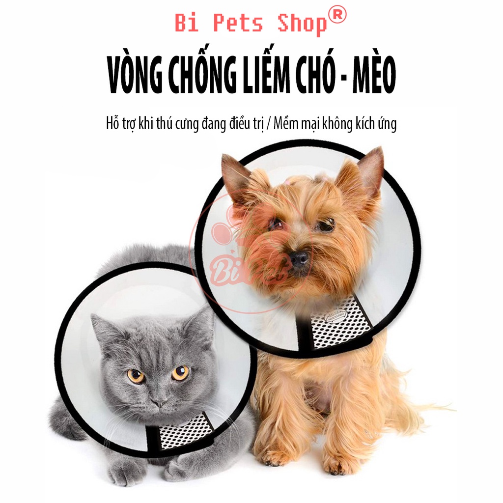 Loa chống liếm , vòng đeo cổ chống cắn bậy cho chó mèo thú cưng | Bi Pets