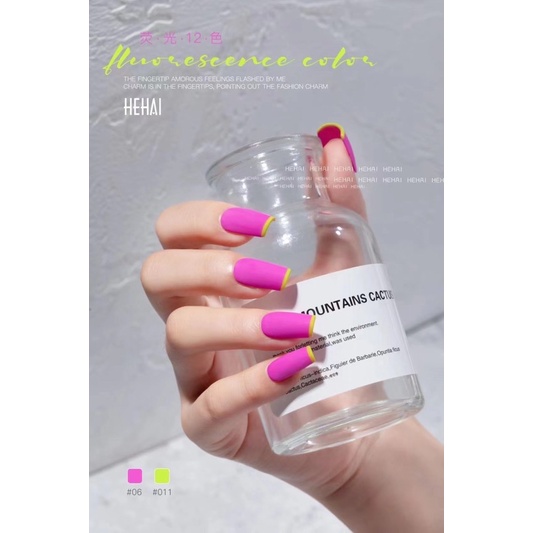 Set sơn gel Neon chai sơn cao cấp
