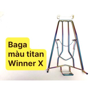 [CÓ VIDEO] Baga WINNER X - Màu titan thời trang - Chất liệu inox dày dặn cực bền chắc - Đèn xe VIệt