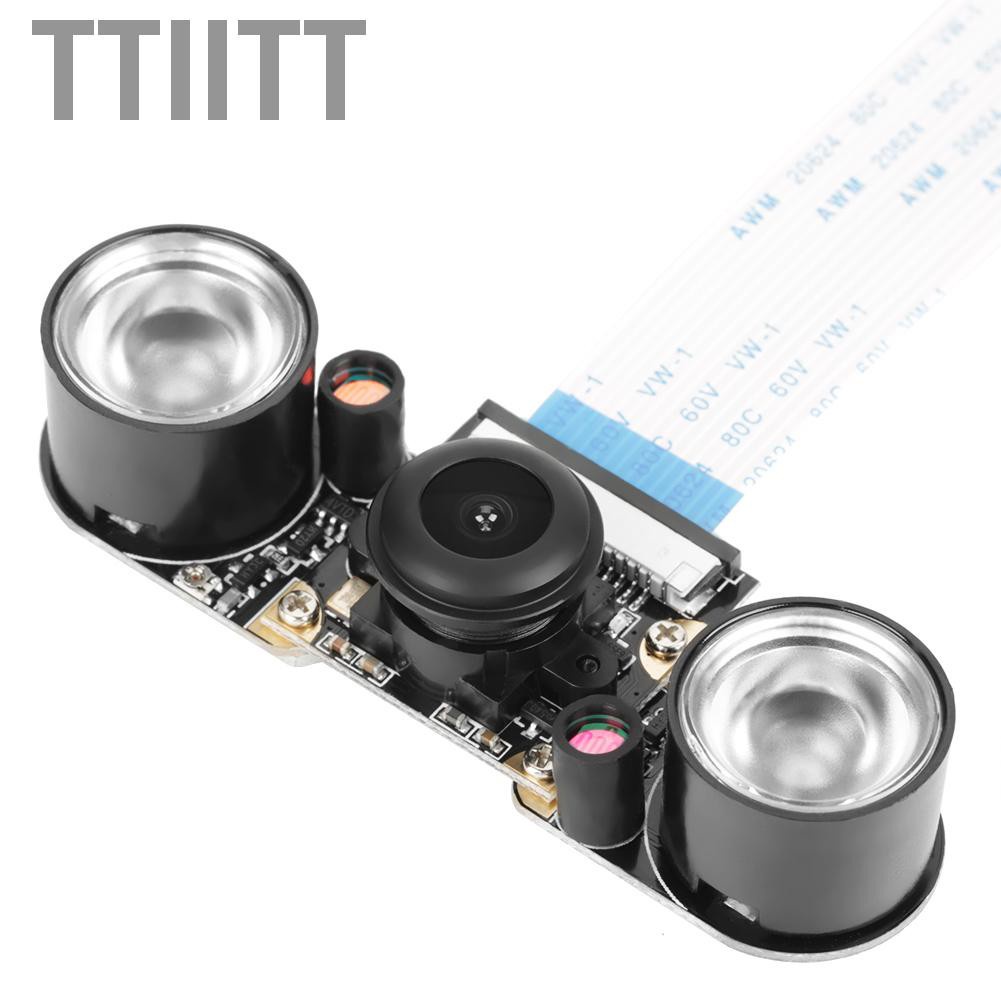 Ttiitt 5 Million Pixels Night Vision 130° Viewing Angle Camera Module Board For Raspberry Pi B 3/2