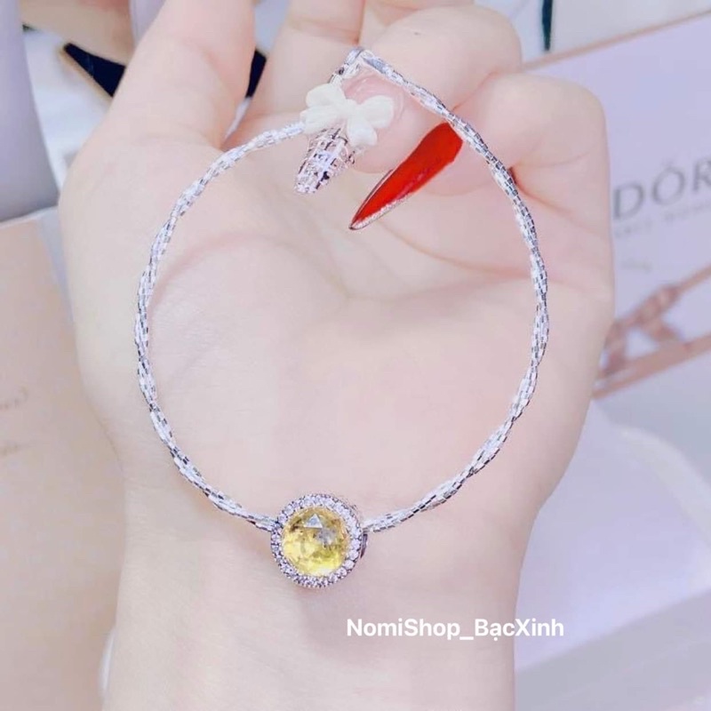 Vòng tay xoắn mix charm  xịn đẹp Mainomi Shop Bạc Xinh
