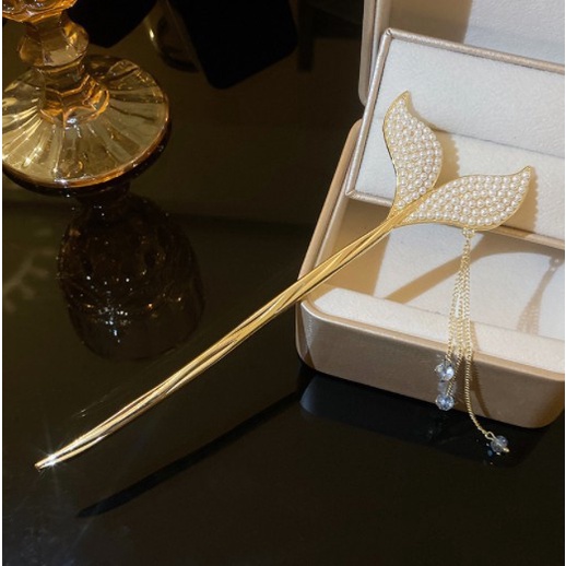 Kẹp Tóc Hình Đuôi Nàng Tiên Cá Bằng Kim Loại Cao Cấp Cho Nữ