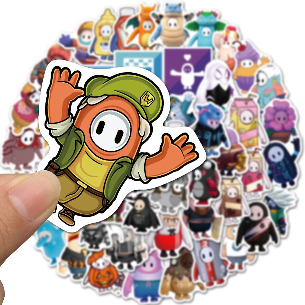 Set 50 miếng hình dán trang trí chống thấm nước phong cách Ultimate Knockout độc đáo