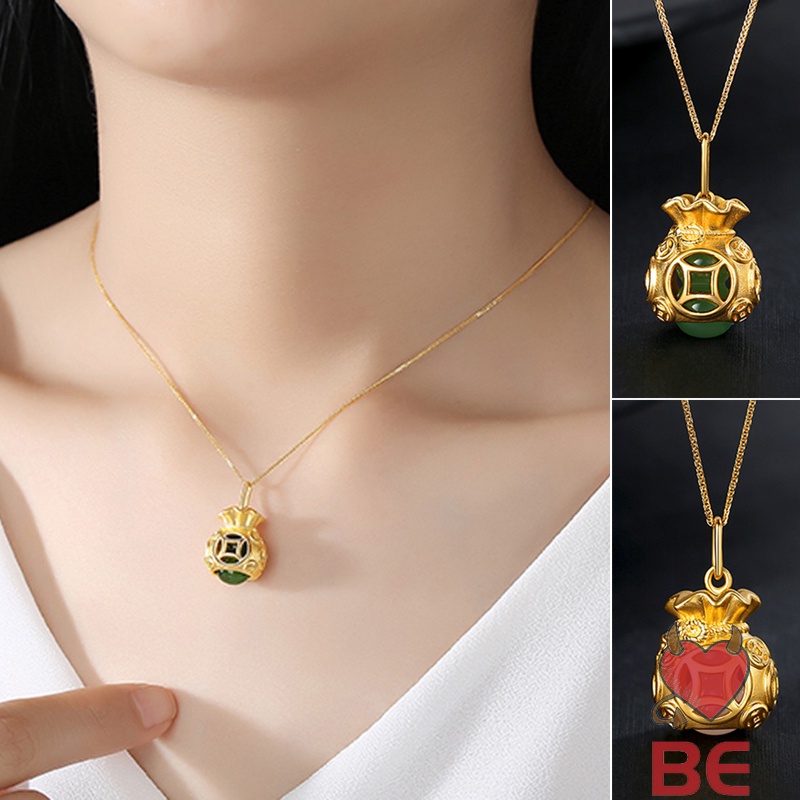 Vòng cổ Nữ Mạ Vàng Mặt Túi Tiền Phong Thủy Dễ Thương