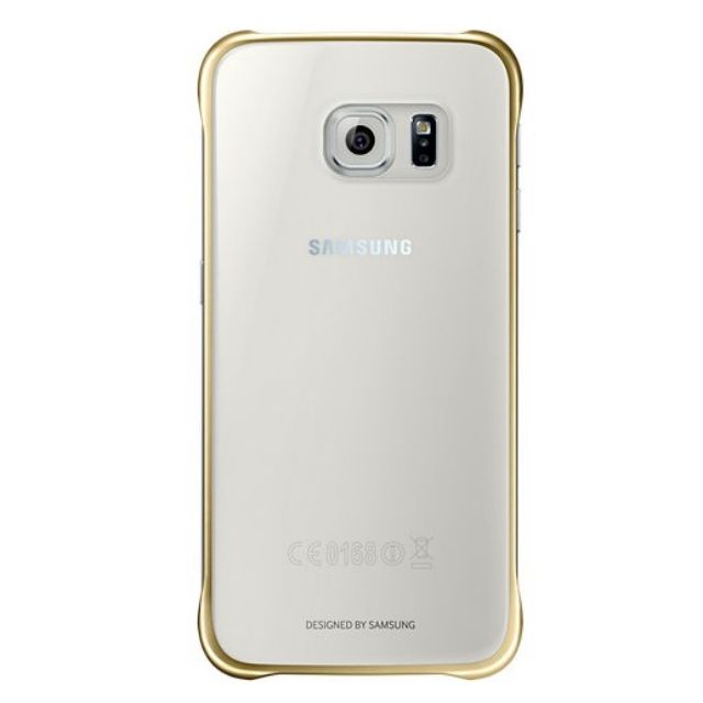 Ốp lưng Clear cover cho Galaxy S6 Edge viền mạ crow