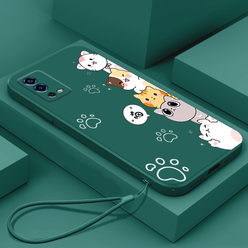 Ốp lưng OPPO A55 4g Ốp Điện Thoại Silicon Mềm Mịn Bảo Vệ Cho OPPO A55 4g DZMM01 viền vuông cute