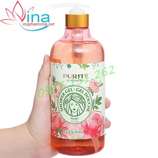 Sữa Tắm Purite De Pro vence Hương Hoa Mẫu Đơn 850ml