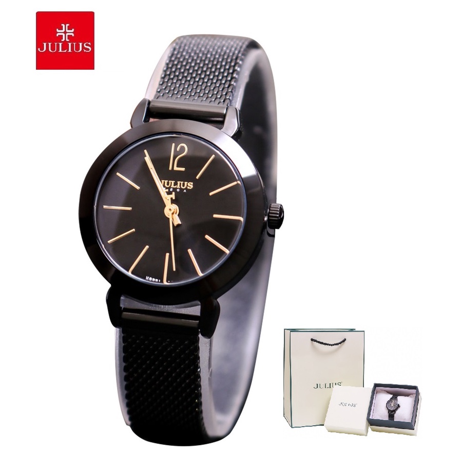 Đồng hồ nữ Julius Ja-732K (Full Đen)