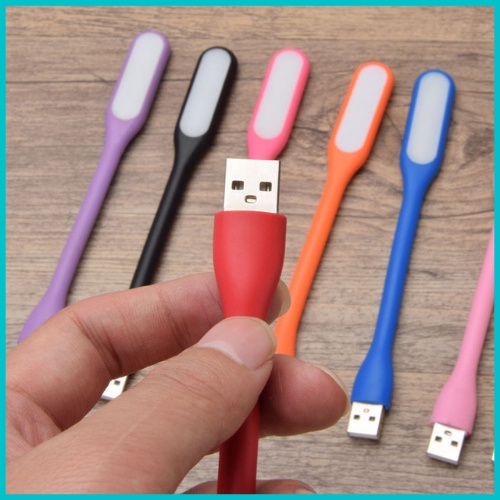 Đèn Led Mini USB siêu sáng, đèn led đọc sách mini vỏ nhựa dẻo, cắm cổng USB sạc dự phòng, laptop - Màu Ngẫu Nhiên