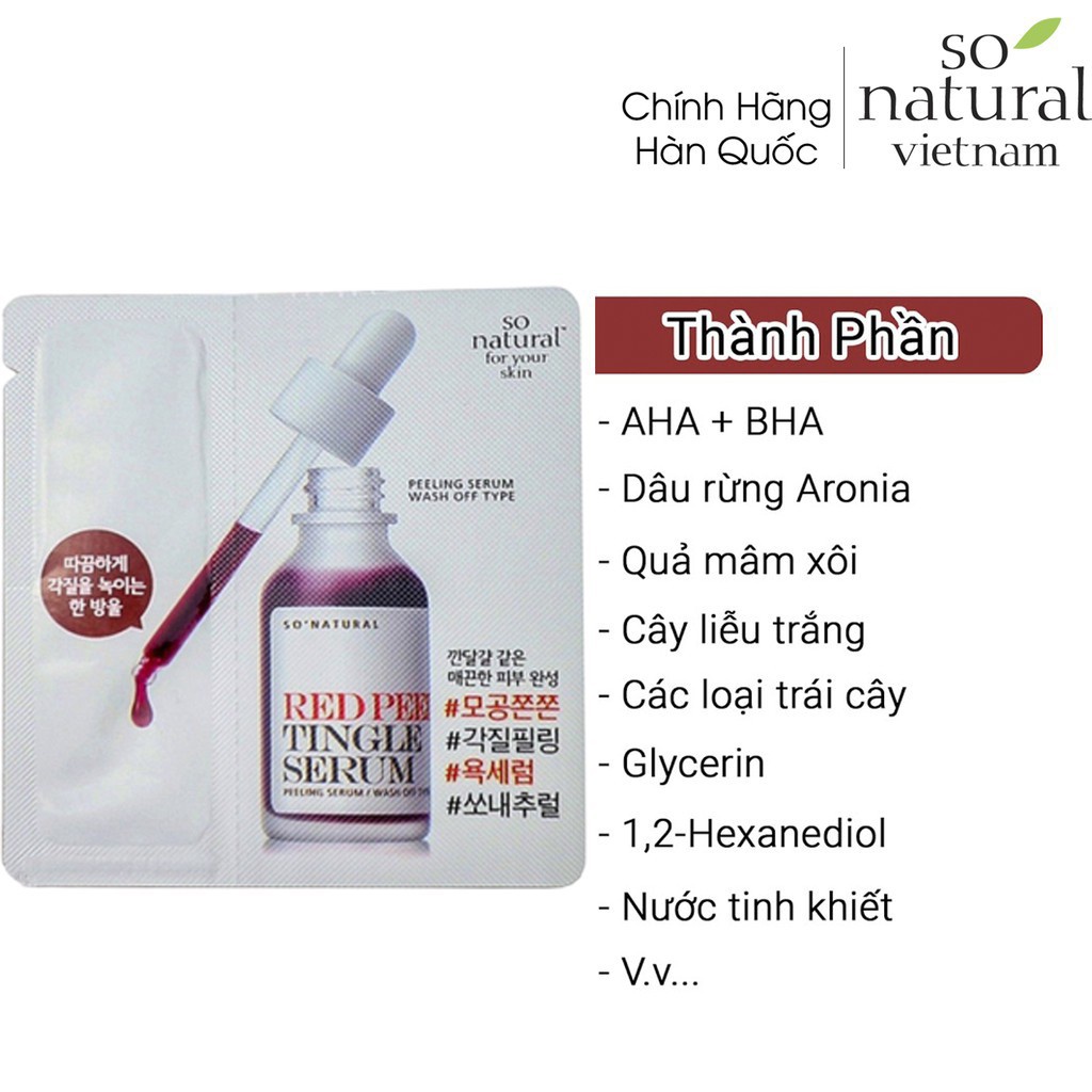 [Sample] Red Peel Tingle Serum  (2,5ml/gói) l Nhập Khẩu Chính Hãng Hàn Quốc | BigBuy360 - bigbuy360.vn