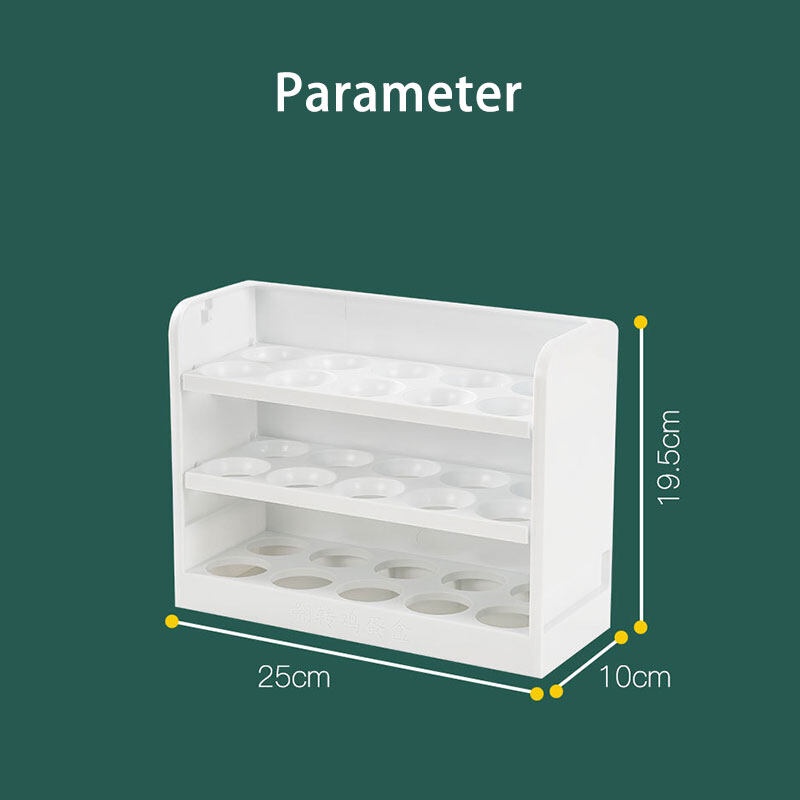 ONLY HOUSE Hộp Đựng Trứng Nắp Lật Phân Loại Đặc Biệt Chống Rơi Cho Tủ Lạnh Nhà Bếp