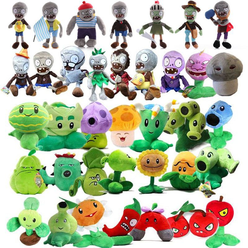 Thú Nhồi Bông Hình Cây Và Xác Chết Trong Game Plants Vs. Zombies 30cm