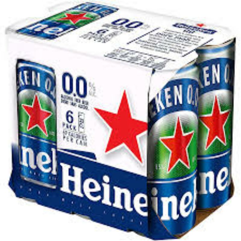 ( Giao hỏa tốc ) Bia Heineken Lốc 6 lon không cồn lon 330ml