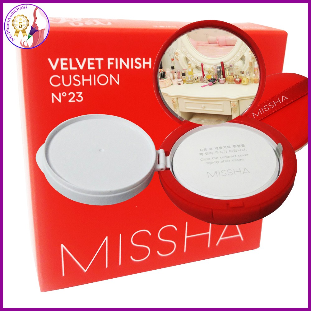 Phấn nước kiềm dầu missha velvet finish cushion