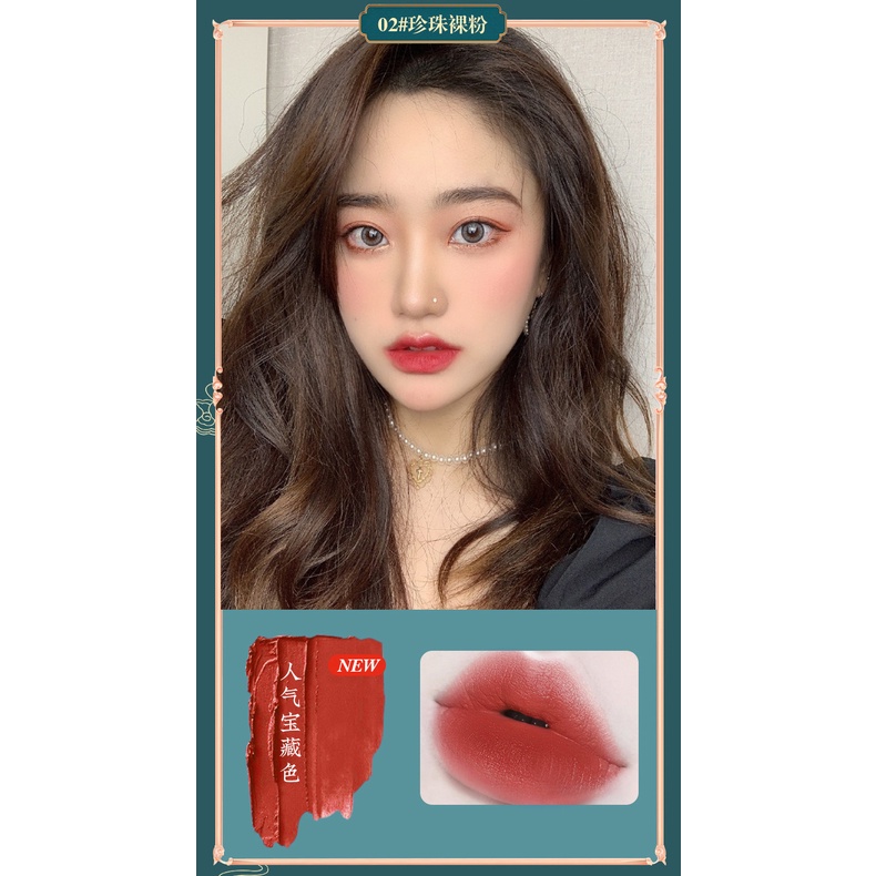 [Hàng mới về] Son Kem Lì Mịn Mượt Như Nhung Không Dễ Phai Màu Phong Cách Trung Hoa | BigBuy360 - bigbuy360.vn