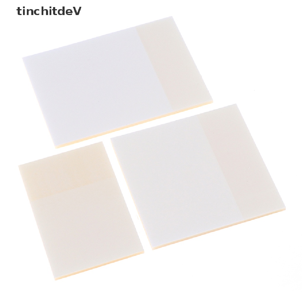 Bộ 50 Tờ Giấy Ghi Chú Trong Suốt Chống Thấm Nước Tiện Dụng
