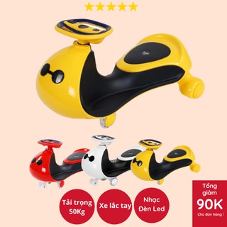 Xe lắc cho bé có nhạc có đèn bánh xe sáng vĩnh cửu phù hợp cho trẻ em từ 1 đến 5 tuổi xe chạy bon tải trọng lên tới 50KG