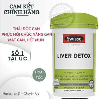 Viên thải độc gan liver detox Swisse 200 viên