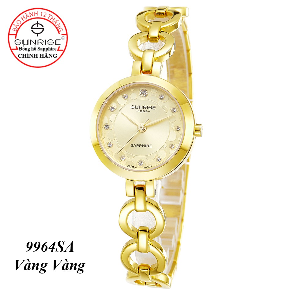 Đồng hồ nữ siêu mỏng Sunrise 9964SA kính Sapphire chống xước chống nước tốt - Fullbo | BigBuy360 - bigbuy360.vn