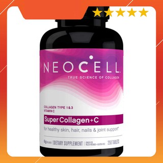 GIẢM GIÁ  Viên uống đẹp da Neocell Super Collagen +C 6000mg 250 viên Mỹ GIẢM GIÁ