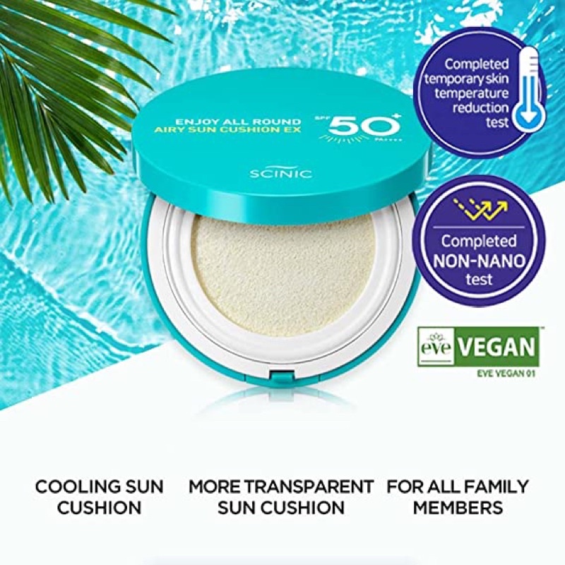 Phấn nước chống nắng SCINIC Enjoy All Round Airy Sun Cushion EX SPF50+ PA++++
