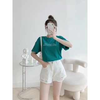 Áo phông She needed a hero LYRA, thun basic cổ tròn trơn dáng rộng xinh xắn-VSYAP0243
