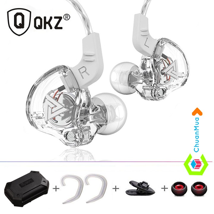 Tai Nghe Siêu Bass QKZ AK6 cho điện thoại âm thanh Hifi hay sống động, Tai Nghe Nghe Nhạc (Nhiều Màu chọn lựa)