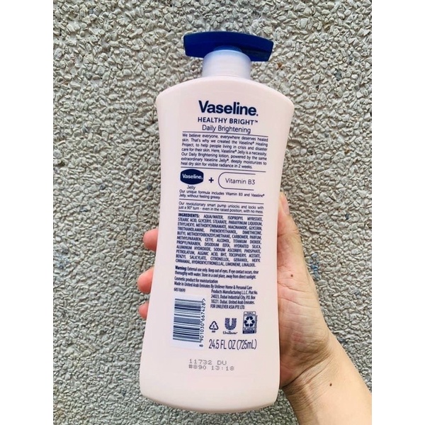 SỮA DƯỠNG THỂ VASELINE 725ML