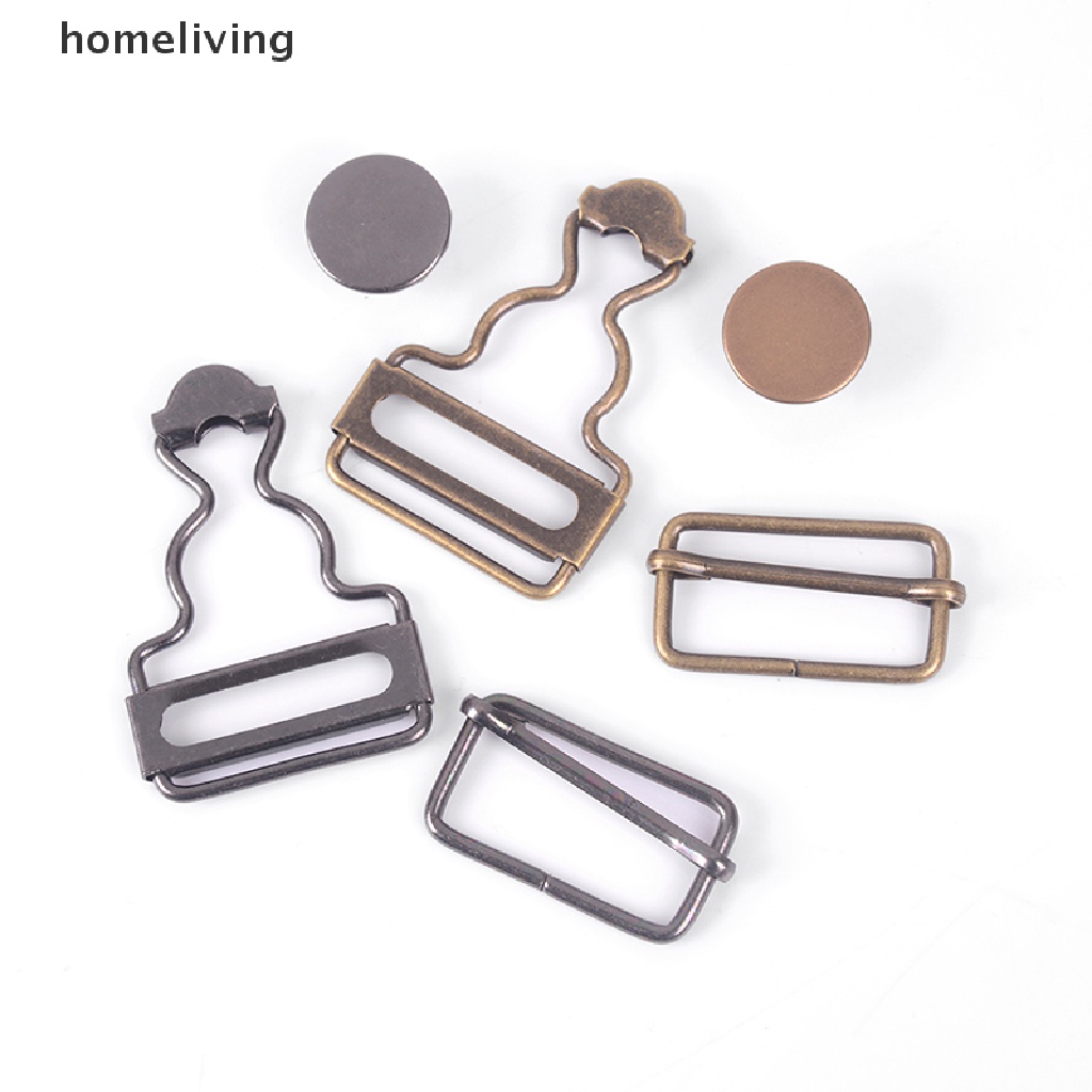 1 Bộ Quần Yếm denim Hai Dây Có Nút Kim Loại Dành Cho Nữ