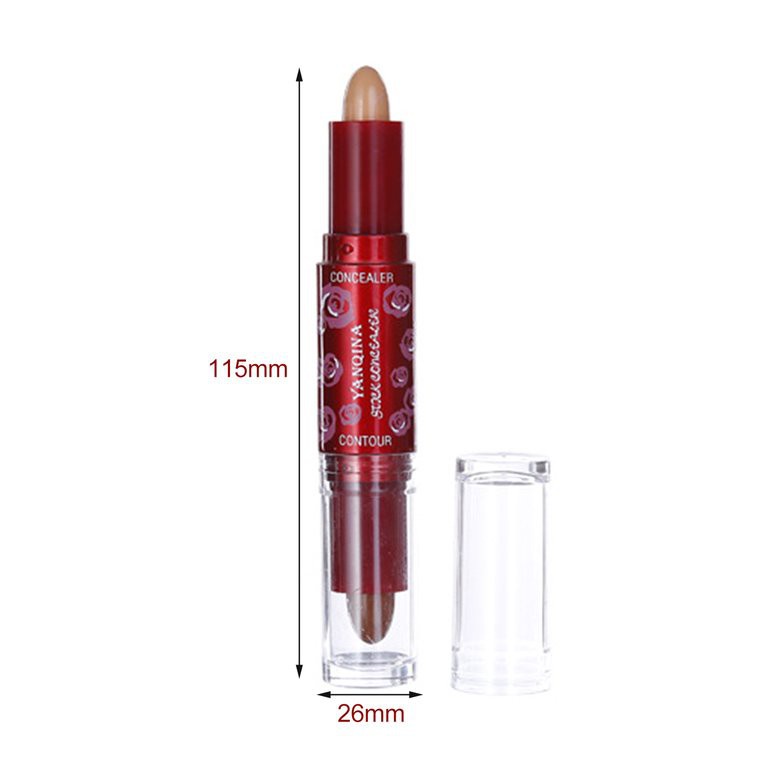 twivnignt YANQINA 8503 Two-in-One Double Ended Concealer Pen Highlight & Contour Stick