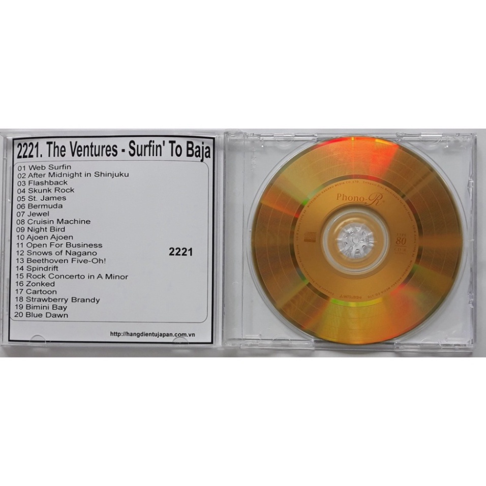 Bộ 4 CD nhóm nhạc The Ventures ( 2218 - 2221 )