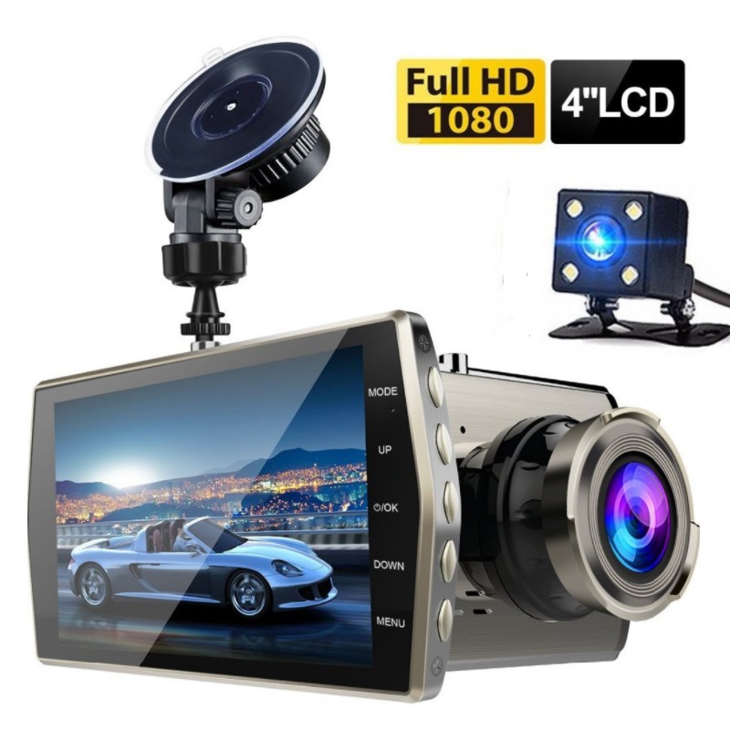 Camera hành trình ô tô trước sau X008 4 ich Full HD