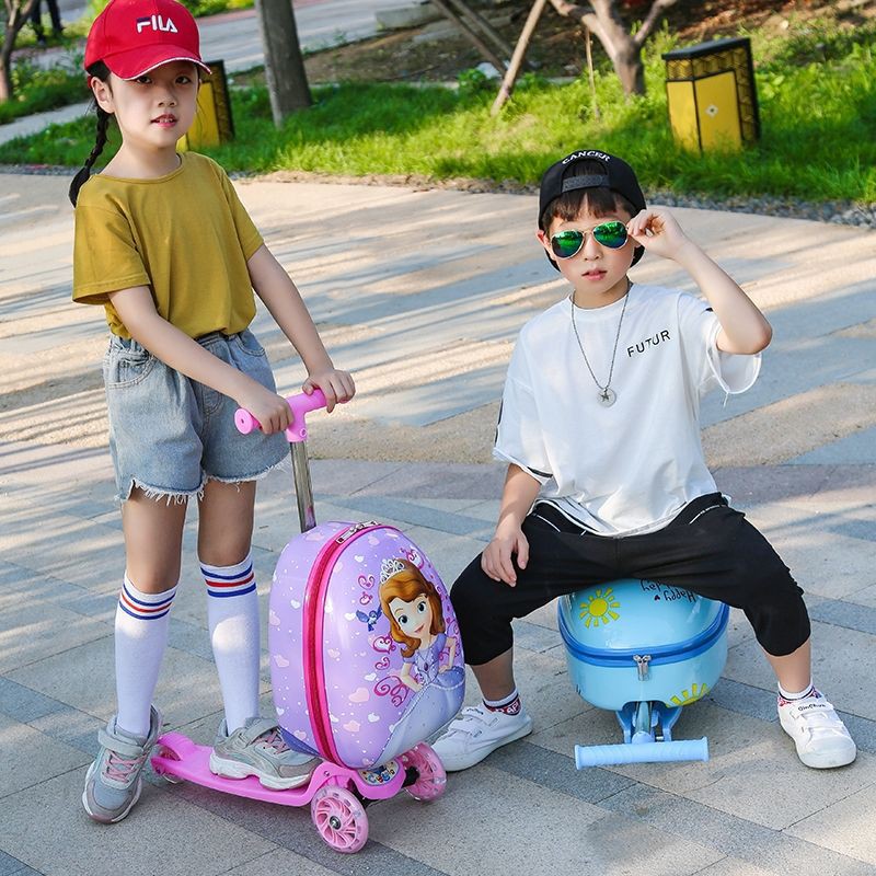 Xe scooter kèm vali trẻ em siêu xinh