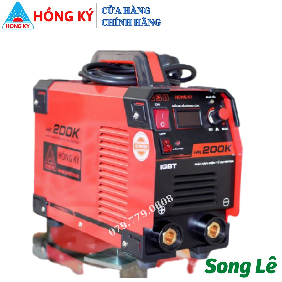 Máy hàn que điện tử Hồng Ký HK 200K - Full phụ kiện Chính Hãng